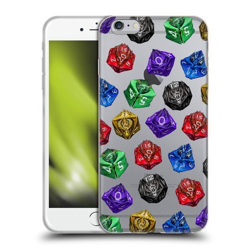 Stanley Morrison Art Six Dragons Gaming Dice Set Soft Gel Case for Apple iPhone 6 Plus / iPhone 6s Plus
