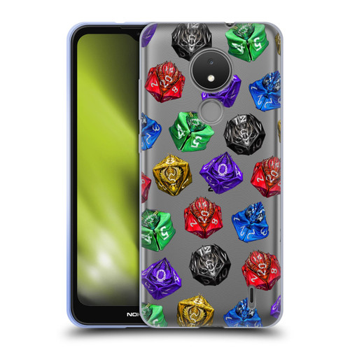 Stanley Morrison Art Six Dragons Gaming Dice Set Soft Gel Case for Nokia C21