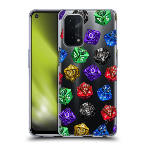 Stanley Morrison Art Six Dragons Gaming Dice Set Soft Gel Case for OPPO A54 5G