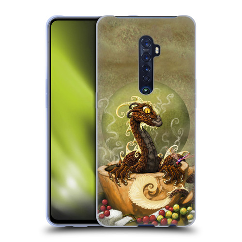 Stanley Morrison Art Brown Coffee Dragon Dragonfly Soft Gel Case for OPPO Reno 2
