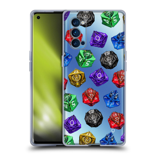 Stanley Morrison Art Six Dragons Gaming Dice Set Soft Gel Case for OPPO Reno 4 Pro 5G