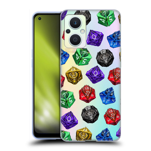 Stanley Morrison Art Six Dragons Gaming Dice Set Soft Gel Case for OPPO Reno8 Lite