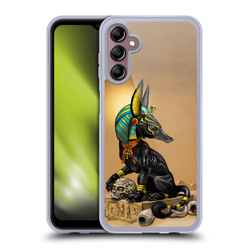 Stanley Morrison Art Egyptian Black Jackal Anubis Soft Gel Case for Samsung Galaxy A14 5G