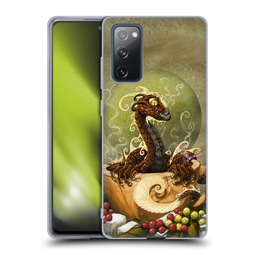 Stanley Morrison Art Brown Coffee Dragon Dragonfly Soft Gel Case for Samsung Galaxy S20 FE / 5G