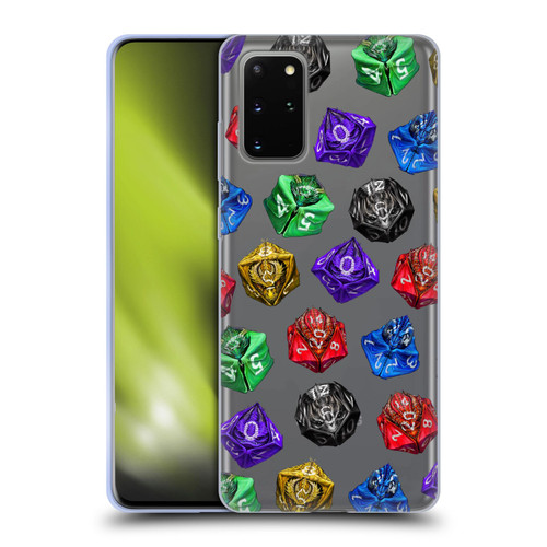 Stanley Morrison Art Six Dragons Gaming Dice Set Soft Gel Case for Samsung Galaxy S20+ / S20+ 5G