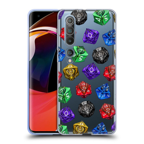 Stanley Morrison Art Six Dragons Gaming Dice Set Soft Gel Case for Xiaomi Mi 10 5G / Mi 10 Pro 5G