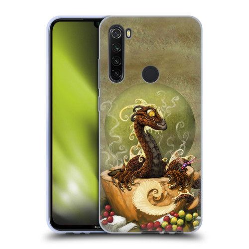 Stanley Morrison Art Brown Coffee Dragon Dragonfly Soft Gel Case for Xiaomi Redmi Note 8T