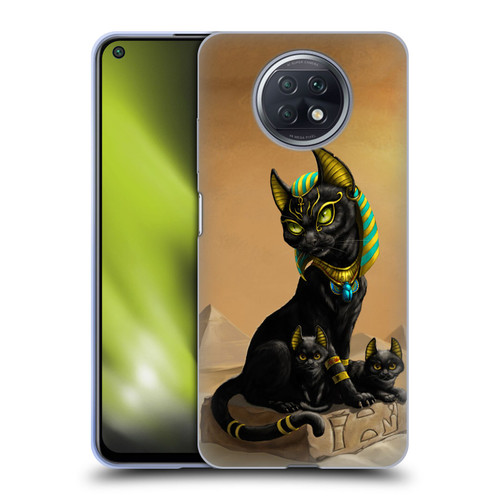 Stanley Morrison Art Egyptian Bastet Cat & Kittens Soft Gel Case for Xiaomi Redmi Note 9T 5G