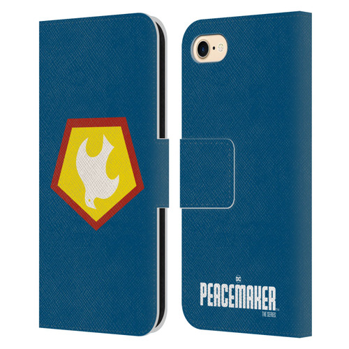 Peacemaker: Television Series Graphics Logo Leather Book Wallet Case Cover For Apple iPhone 7 / 8 / SE 2020 & 2022