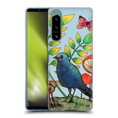 Sylvie Demers Birds 3 Teary Blue Soft Gel Case for Sony Xperia 5 IV