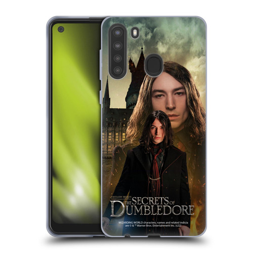 Fantastic Beasts: Secrets of Dumbledore Character Art Credence Barebone Soft Gel Case for Samsung Galaxy A21 (2020)
