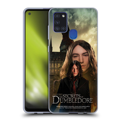 Fantastic Beasts: Secrets of Dumbledore Character Art Credence Barebone Soft Gel Case for Samsung Galaxy A21s (2020)