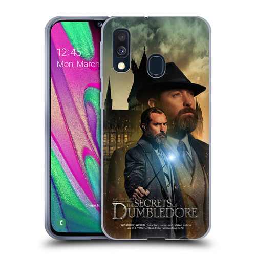 Fantastic Beasts: The Secrets of Dumbledore Character Art Albus Dumbledore Soft Gel Case for Samsung Galaxy A40 (2019)