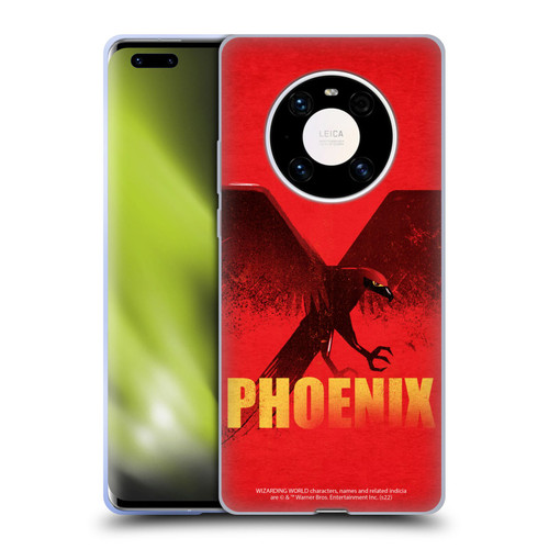 Fantastic Beasts: Secrets of Dumbledore Graphic Badges Phoenix Soft Gel Case for Huawei Mate 40 Pro 5G