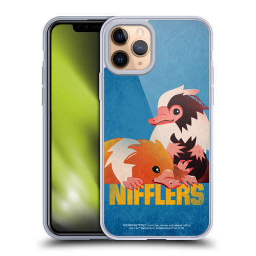 Fantastic Beasts: Secrets of Dumbledore Graphic Badges Nifflers Soft Gel Case for Apple iPhone 11 Pro
