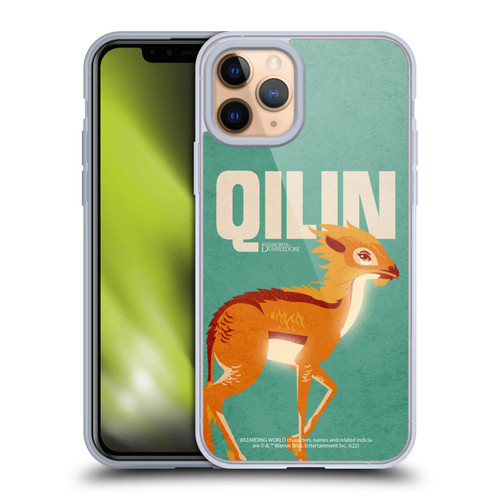 Fantastic Beasts: Secrets of Dumbledore Graphic Badges Qilin Soft Gel Case for Apple iPhone 11 Pro