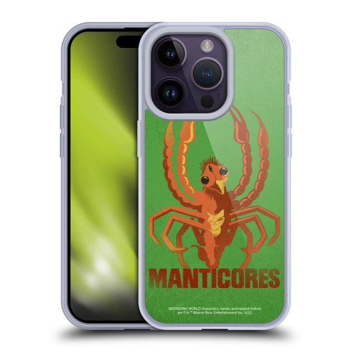 Fantastic Beasts: Secrets of Dumbledore Graphic Badges Manticores Soft Gel Case for Apple iPhone 14 Pro