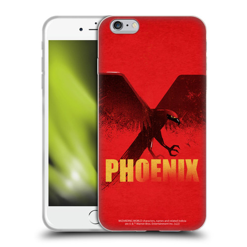 Fantastic Beasts: Secrets of Dumbledore Graphic Badges Phoenix Soft Gel Case for Apple iPhone 6 Plus / iPhone 6s Plus