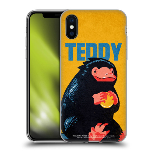 Fantastic Beasts: Secrets of Dumbledore Graphic Badges Teddy Soft Gel Case for Apple iPhone X / iPhone XS