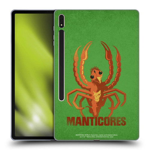 Fantastic Beasts: Secrets of Dumbledore Graphic Badges Manticores Soft Gel Case for Samsung Galaxy Tab S8 Plus