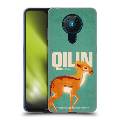 Fantastic Beasts: Secrets of Dumbledore Graphic Badges Qilin Soft Gel Case for Nokia 5.3