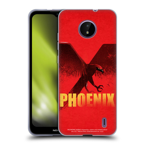 Fantastic Beasts: Secrets of Dumbledore Graphic Badges Phoenix Soft Gel Case for Nokia C10 / C20