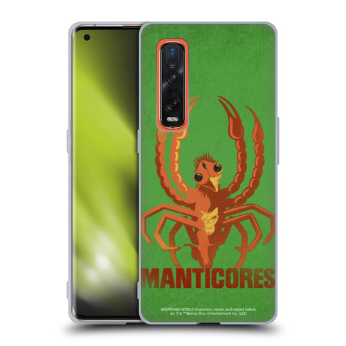 Fantastic Beasts: Secrets of Dumbledore Graphic Badges Manticores Soft Gel Case for OPPO Find X2 Pro 5G