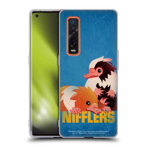 Fantastic Beasts: Secrets of Dumbledore Graphic Badges Nifflers Soft Gel Case for OPPO Find X2 Pro 5G
