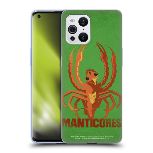 Fantastic Beasts: Secrets of Dumbledore Graphic Badges Manticores Soft Gel Case for OPPO Find X3 / Pro
