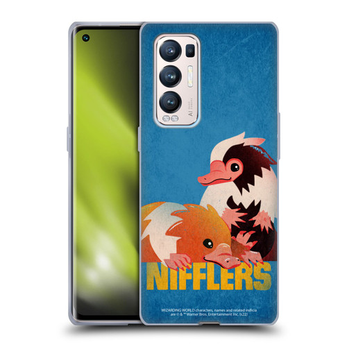 Fantastic Beasts: Secrets of Dumbledore Graphic Badges Nifflers Soft Gel Case for OPPO Find X3 Neo / Reno5 Pro+ 5G