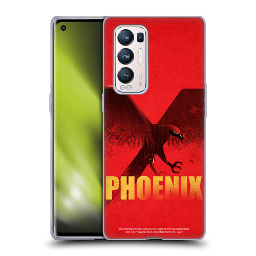 Fantastic Beasts: Secrets of Dumbledore Graphic Badges Phoenix Soft Gel Case for OPPO Find X3 Neo / Reno5 Pro+ 5G