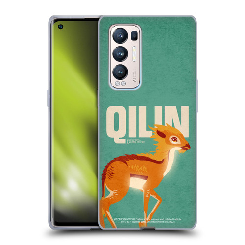 Fantastic Beasts: Secrets of Dumbledore Graphic Badges Qilin Soft Gel Case for OPPO Find X3 Neo / Reno5 Pro+ 5G