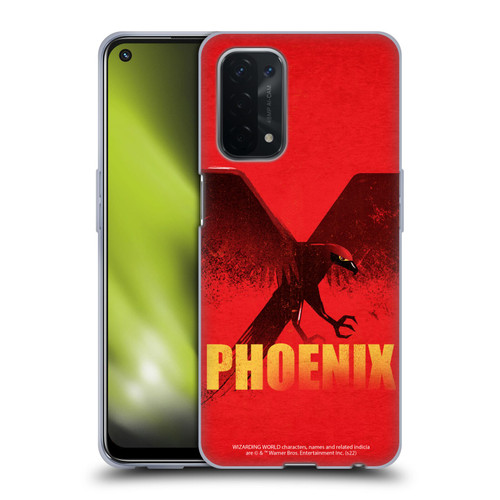 Fantastic Beasts: Secrets of Dumbledore Graphic Badges Phoenix Soft Gel Case for OPPO A54 5G