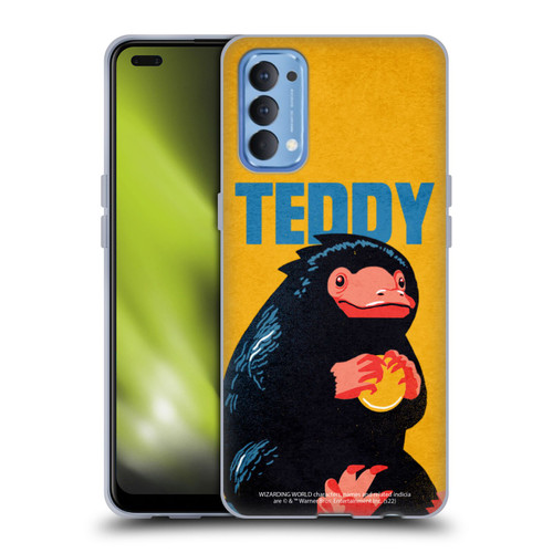 Fantastic Beasts: Secrets of Dumbledore Graphic Badges Teddy Soft Gel Case for OPPO Reno 4 5G