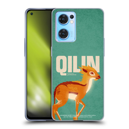 Fantastic Beasts: Secrets of Dumbledore Graphic Badges Qilin Soft Gel Case for OPPO Reno7 5G / Find X5 Lite
