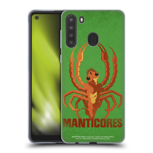 Fantastic Beasts: Secrets of Dumbledore Graphic Badges Manticores Soft Gel Case for Samsung Galaxy A21 (2020)