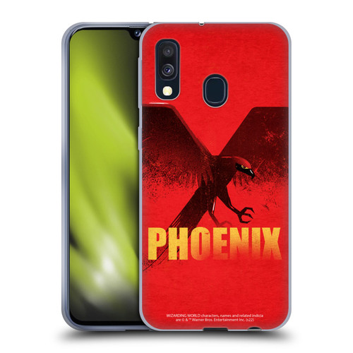 Fantastic Beasts: Secrets of Dumbledore Graphic Badges Phoenix Soft Gel Case for Samsung Galaxy A40 (2019)