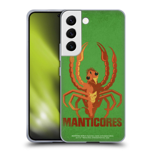 Fantastic Beasts: Secrets of Dumbledore Graphic Badges Manticores Soft Gel Case for Samsung Galaxy S22 5G