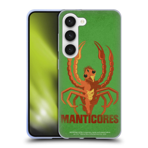 Fantastic Beasts: Secrets of Dumbledore Graphic Badges Manticores Soft Gel Case for Samsung Galaxy S23 5G