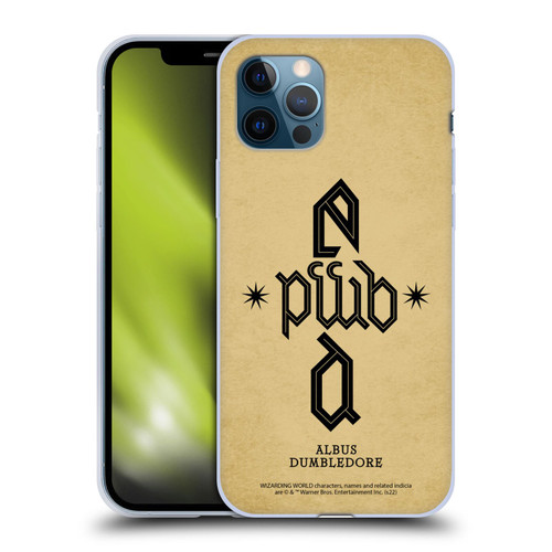 Fantastic Beasts: Secrets of Dumbledore Graphics Dumbledore's Monogram Soft Gel Case for Apple iPhone 12 / iPhone 12 Pro