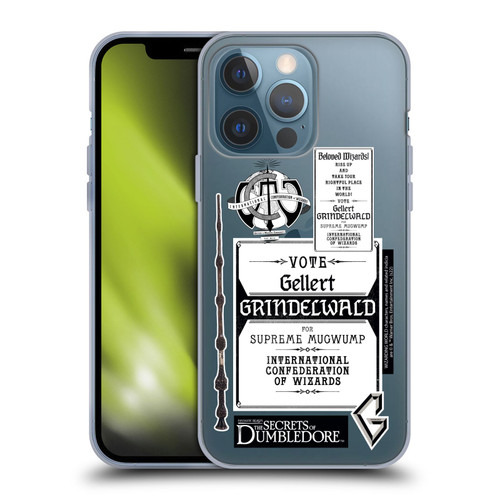 Fantastic Beasts: Secrets of Dumbledore Graphics Gellert Grindelwald Soft Gel Case for Apple iPhone 13 Pro