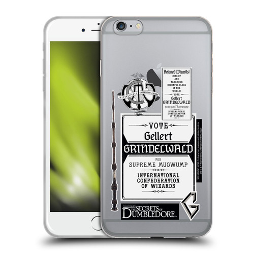 Fantastic Beasts: Secrets of Dumbledore Graphics Gellert Grindelwald Soft Gel Case for Apple iPhone 6 Plus / iPhone 6s Plus