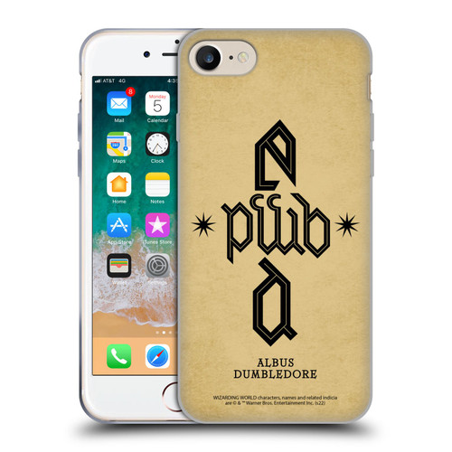 Fantastic Beasts: Secrets of Dumbledore Graphics Dumbledore's Monogram Soft Gel Case for Apple iPhone 7 / 8 / SE 2020 & 2022