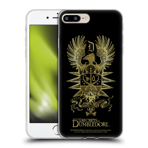 Fantastic Beasts: The Secrets of Dumbledore Graphics Dumbledore's Crest Soft Gel Case for Apple iPhone 7 Plus / iPhone 8 Plus