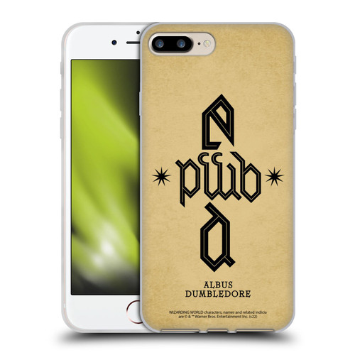 Fantastic Beasts: Secrets of Dumbledore Graphics Dumbledore's Monogram Soft Gel Case for Apple iPhone 7 Plus / iPhone 8 Plus