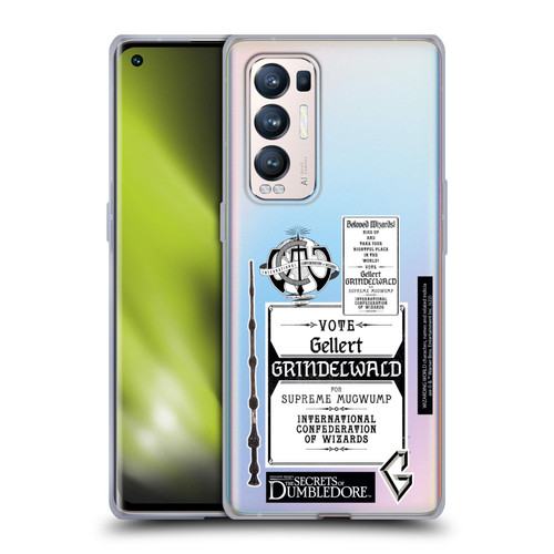 Fantastic Beasts: Secrets of Dumbledore Graphics Gellert Grindelwald Soft Gel Case for OPPO Find X3 Neo / Reno5 Pro+ 5G