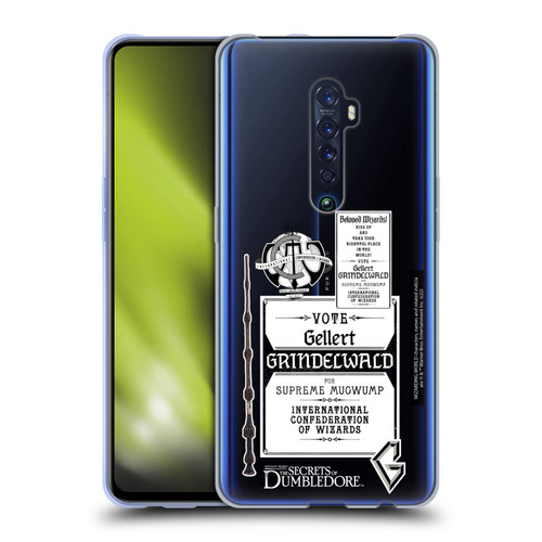 Fantastic Beasts: Secrets of Dumbledore Graphics Gellert Grindelwald Soft Gel Case for OPPO Reno 2