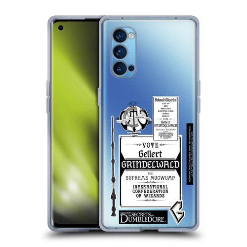 Fantastic Beasts: Secrets of Dumbledore Graphics Gellert Grindelwald Soft Gel Case for OPPO Reno 4 Pro 5G