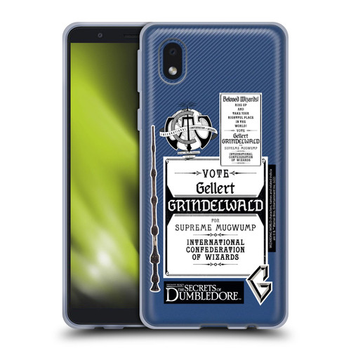 Fantastic Beasts: Secrets of Dumbledore Graphics Gellert Grindelwald Soft Gel Case for Samsung Galaxy A01 Core (2020)