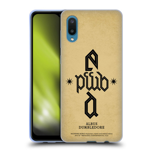 Fantastic Beasts: Secrets of Dumbledore Graphics Dumbledore's Monogram Soft Gel Case for Samsung Galaxy A02/M02 (2021)
